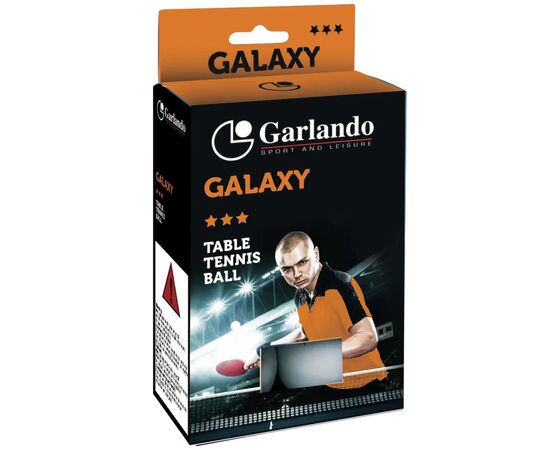 М'ячик для теніса Garlando Galaxy 3 Stars 6 шт (2C4-119) (929523)