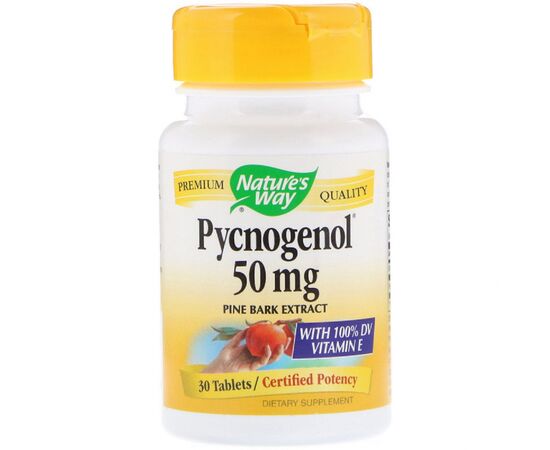 Трави Nature's Way Пікногенол, Екстракт Соснової Кори, Pycnogenol, Pine Bark Ex (NWY-45151)