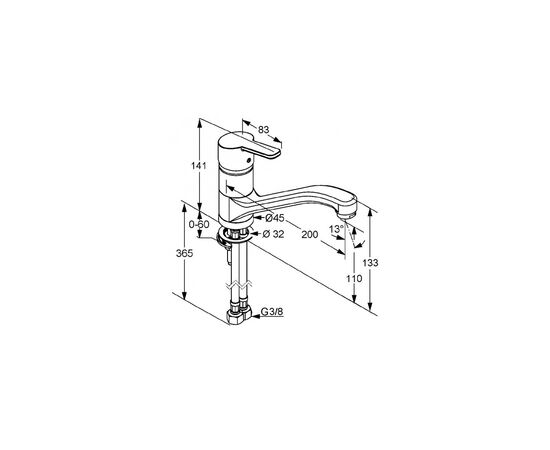 Змішувач KLUDI LOGO NEO (379130575), зображення 2 Змішувач KLUDI LOGO NEO (379130575), зображення 2