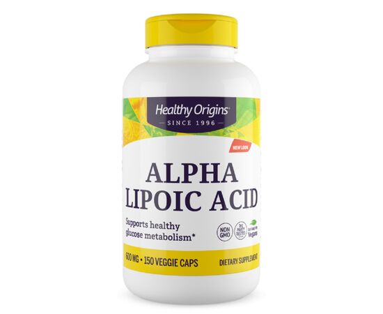 Антиоксидант Healthy Origins Альфа-Липоевая Кислота 600мг, 150 капсул (HO35093)