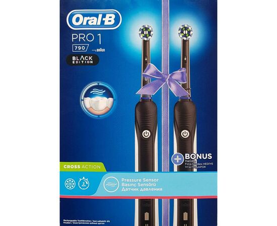 Электрическая зубная щетка Oral-B PRO 790 Cross Action (2 шт.), изображение 2 Электрическая зубная щетка Oral-B PRO 790 Cross Action (2 шт.), изображение 2