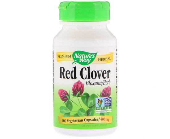 Трави Nature's Way Червоний Клевер, Red Clover, 400 мг, 100 вегетаріанських кап (NWY-16000)