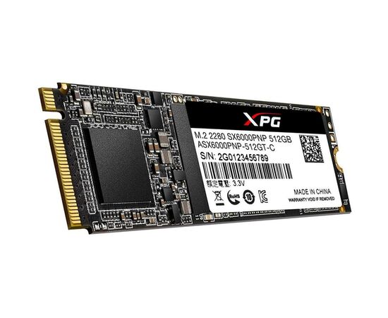 Накопитель SSD M.2 2280 512GB ADATA (ASX6000PNP-512GT-C), изображение 2 Накопитель SSD M.2 2280 512GB ADATA (ASX6000PNP-512GT-C), изображение 2