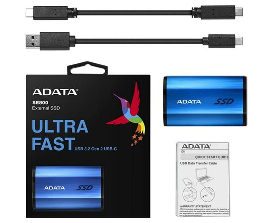 Накопитель SSD USB 3.2 1TB ADATA (ASE800-1TU32G2-CBL), изображение 6 Накопитель SSD USB 3.2 1TB ADATA (ASE800-1TU32G2-CBL), изображение 6
