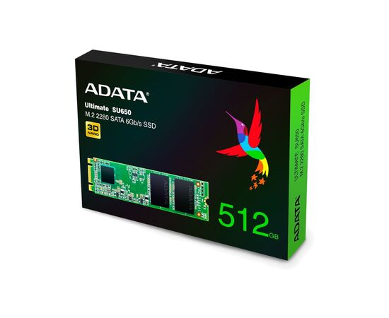 Накопитель SSD M.2 2280 512GB ADATA (ASU650NS38-512GT-C), изображение 4 Накопитель SSD M.2 2280 512GB ADATA (ASU650NS38-512GT-C), изображение 4