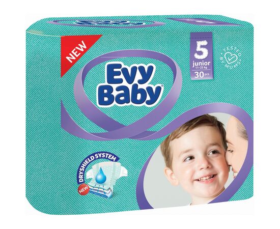 Подгузник Evy Baby Junior Размер 5 (11-25 кг) 30 шт. (8690506403102)