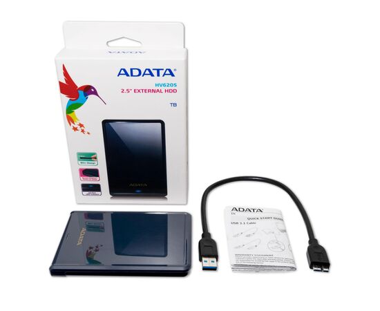 Внешний жесткий диск 2.5" 2TB ADATA (AHV620S-2TU31-CBL), изображение 5 Внешний жесткий диск 2.5" 2TB ADATA (AHV620S-2TU31-CBL), изображение 5