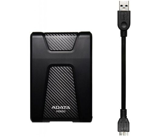 Внешний жесткий диск 2.5" 1TB ADATA (AHD650-1TU31-CBK), изображение 6 Внешний жесткий диск 2.5" 1TB ADATA (AHD650-1TU31-CBK), изображение 6