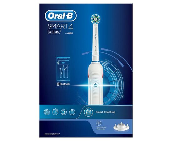 Электрическая зубная щетка Oral-B Smart 4 4100s D601.524.3 CR, изображение 2 Электрическая зубная щетка Oral-B Smart 4 4100s D601.524.3 CR, изображение 2