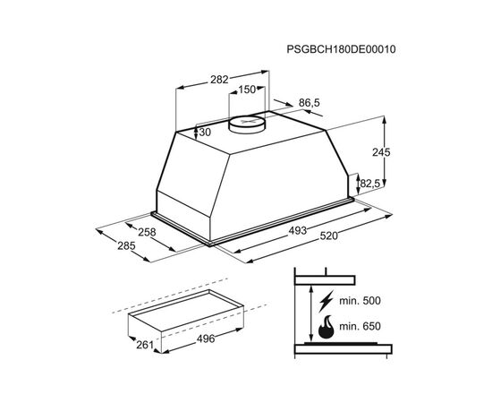 Витяжка кухонна Electrolux LFG525K, зображення 4 Витяжка кухонна Electrolux LFG525K, зображення 4