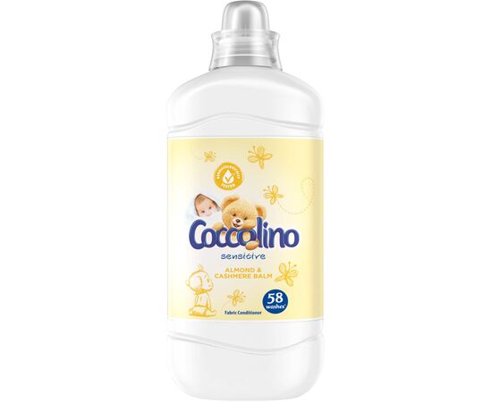 Кондиціонер для білизни Coccolino Sensitive Almond & Cashmere Balm 1.45 л (8717163623695)