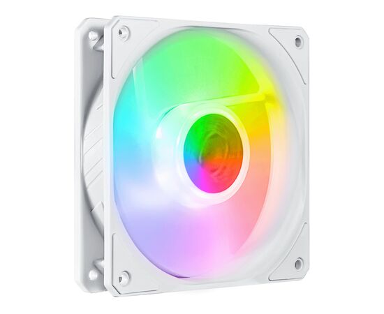 Кулер для корпуса CoolerMaster SickleFlow 120 ARGB White Edition (MFX-B2DW-18NPA-R1), изображение 3 Кулер для корпуса CoolerMaster SickleFlow 120 ARGB White Edition (MFX-B2DW-18NPA-R1), изображение 3