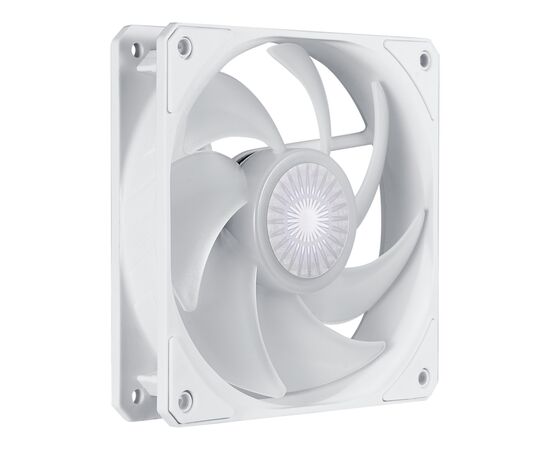 Кулер для корпуса CoolerMaster SickleFlow 120 ARGB White Edition (MFX-B2DW-18NPA-R1), изображение 4 Кулер для корпуса CoolerMaster SickleFlow 120 ARGB White Edition (MFX-B2DW-18NPA-R1), изображение 4