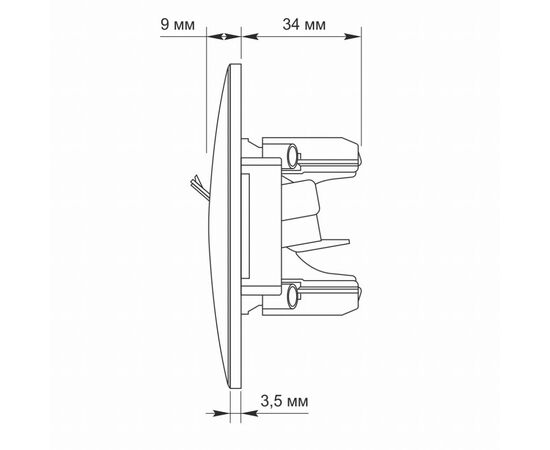 Компьютерная розетка Videx BINERA CAT6 одинарная кремовая (VF-BNSK1PC6-CR), изображение 5 Компьютерная розетка Videx BINERA CAT6 одинарная кремовая (VF-BNSK1PC6-CR), изображение 5