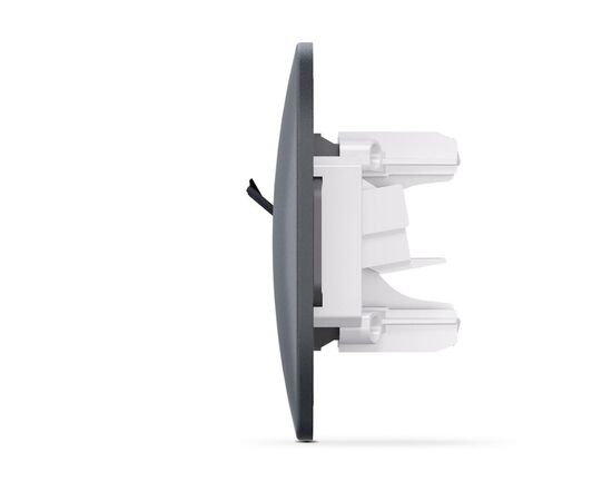 Компьютерная розетка Videx BINERA CAT6 одинарная черн (VF-BNSK1PC6-BG), изображение 3 Компьютерная розетка Videx BINERA CAT6 одинарная черн (VF-BNSK1PC6-BG), изображение 3