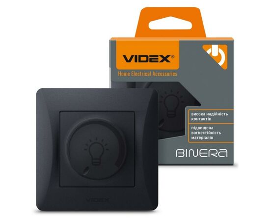 Светорегулятор Videx BINERA LED 200Вт черный граф (VF-BNDML200-BG)