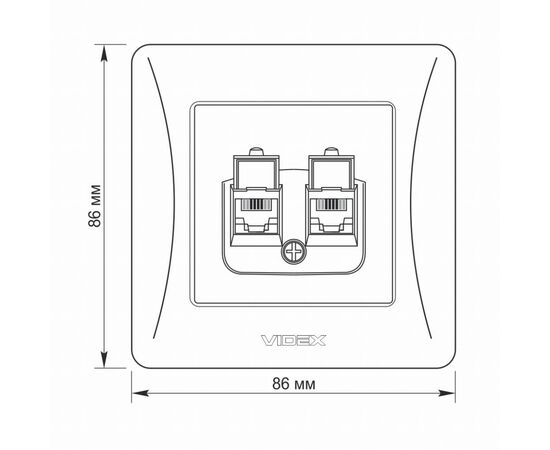 Телефонная розетка Videx BINERA CAT3+CAT3 двойная черн (VF-BNSK2TF3-BG), изображение 6 Телефонная розетка Videx BINERA CAT3+CAT3 двойная черн (VF-BNSK2TF3-BG), изображение 6