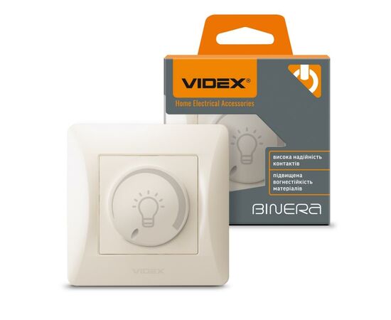 Светорегулятор Videx BINERA LED 200Вт кремовый (VF-BNDML200-CR), изображение 4 Светорегулятор Videx BINERA LED 200Вт кремовый (VF-BNDML200-CR), изображение 4