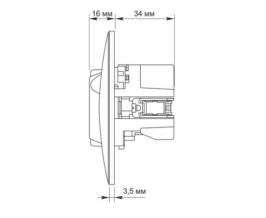 Розетка Videx BINERA 1ая с заземлением и 2USB черн (VF-BNSK1GU2-BG), изображение 5 Розетка Videx BINERA 1ая с заземлением и 2USB черн (VF-BNSK1GU2-BG), изображение 5