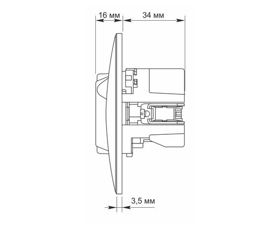 Розетка Videx BINERA 1ая с заземлением и 2USB кремовая (VF-BNSK1GU2-CR), изображение 5 Розетка Videx BINERA 1ая с заземлением и 2USB кремовая (VF-BNSK1GU2-CR), изображение 5