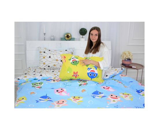 Постільна білизна MirSon Бязь 17-0522 Sharks are fun King Size (2200003658347), зображення 3