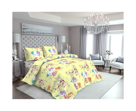 Постельное белье MirSon Бязь 17-0524 Kitty Евро (2200003662627)