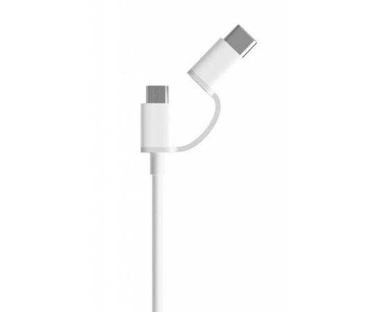 Дата кабель USB 2.0 AM to Micro 5P + Type-C White Xiaomi (338004), изображение 2 Дата кабель USB 2.0 AM to Micro 5P + Type-C White Xiaomi (338004), изображение 2