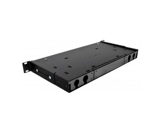 Патч-панель CMS 1U, 24 порти SC-Simpl./LC-Dupl, порожня (UA-FOP24SCS-B), зображення 2 Патч-панель CMS 1U, 24 порти SC-Simpl./LC-Dupl, порожня (UA-FOP24SCS-B), зображення 2