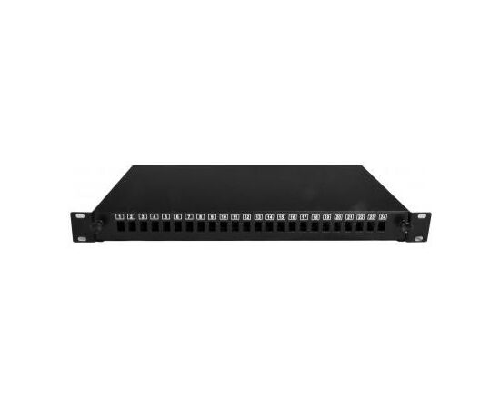Патч-панель CMS 1U, 24 порти SC-Simpl./LC-Dupl, порожня (UA-FOP24SCS-B), зображення 3 Патч-панель CMS 1U, 24 порти SC-Simpl./LC-Dupl, порожня (UA-FOP24SCS-B), зображення 3