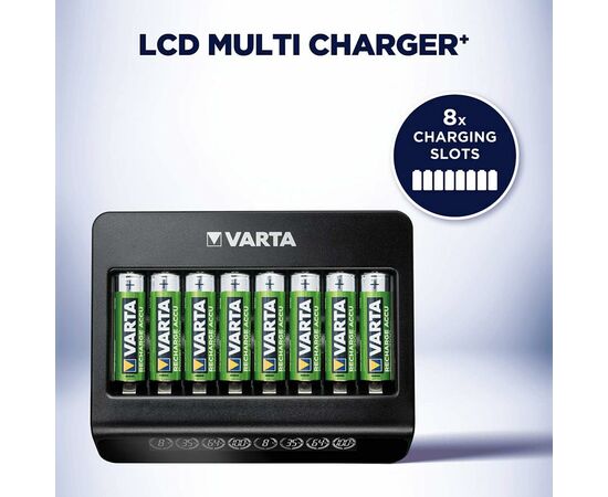 Зарядное устройство для аккумуляторов Varta LCD MULTI CHARGER PLUS (57681101401), изображение 7 Зарядное устройство для аккумуляторов Varta LCD MULTI CHARGER PLUS (57681101401), изображение 7