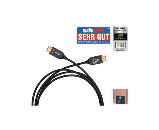 Кабель мультимедийный HDMI to HDMI 15.0m Optical 8K Black Hama (00107615), изображение 2 Кабель мультимедийный HDMI to HDMI 15.0m Optical 8K Black Hama (00107615), изображение 2