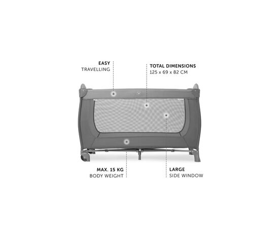Детский манеж Hauck Sleep N Play Go Plus Grey (60081-8), изображение 9 Детский манеж Hauck Sleep N Play Go Plus Grey (60081-8), изображение 9