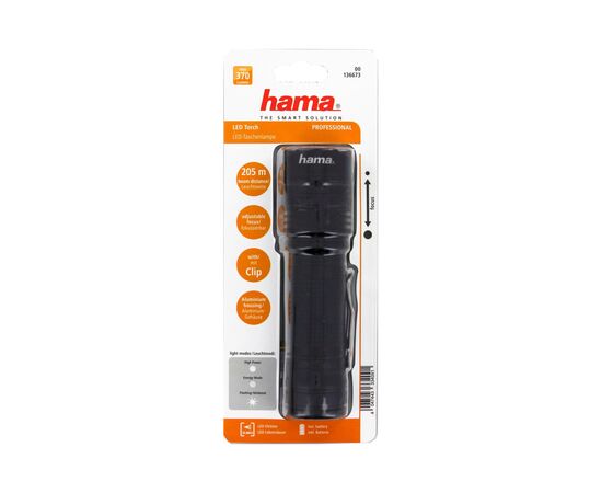 Фонарь Hama Professional 4 LED Torch L370 Black (00136673), изображение 3 Фонарь Hama Professional 4 LED Torch L370 Black (00136673), изображение 3