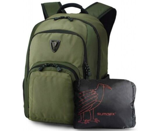 Рюкзак для ноутбука Sumdex 16'' PON-394 Khaki (PON-394TY), изображение 3 Рюкзак для ноутбука Sumdex 16'' PON-394 Khaki (PON-394TY), изображение 3