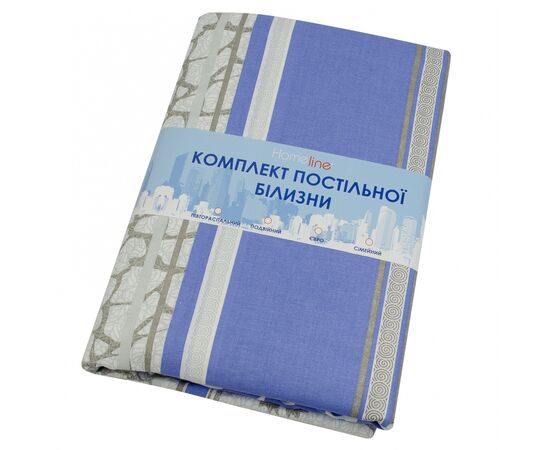 Постельное белье Home Line Мрамор зеленый 50х70 см бязь полуторный (156308), изображение 2 Постельное белье Home Line Мрамор зеленый 50х70 см бязь полуторный (156308), изображение 2