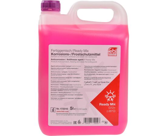 Антифриз Febi G12+ 5л фиолетовый -35°C (172010FE)