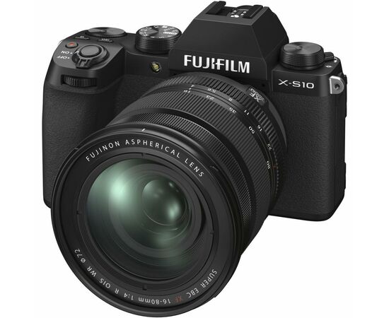 Цифровой фотоаппарат Fujifilm X-S10+ XF 16-80mm F4.0 Kit Black (16670077)