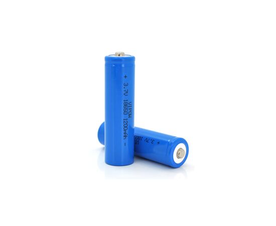 Акумулятор 18650 Li-Ion ICR18650 TipTop, 1200mAh, 3.7V, Blue Vipow (ICR18650-1200mAhTT)
