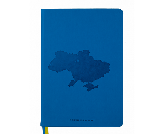 Блокнот Buromax деловой Ukraine A5 в клетку 96 листов обложка из искусственн (BM.295120-02)