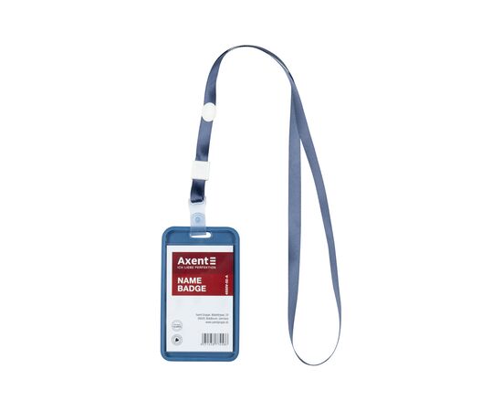 Бейдж Axent чехол SoftTouch матовый, 54х85мм, дымчато синий (4550V-02-A), изображение 6 Бейдж Axent чехол SoftTouch матовый, 54х85мм, дымчато синий (4550V-02-A), изображение 6