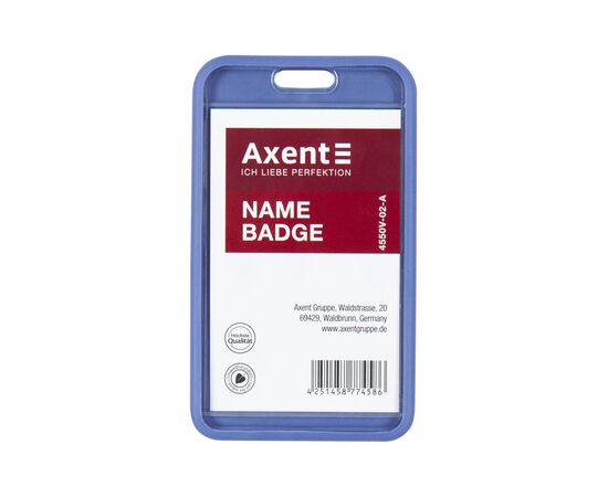 Бейдж Axent чехол SoftTouch матовый, 54х85мм, дымчато синий (4550V-02-A)
