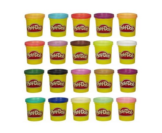 Набор для творчества Hasbro Play-Doh Пластилин 20 баночек (A7924), изображение 2 Набор для творчества Hasbro Play-Doh Пластилин 20 баночек (A7924), изображение 2