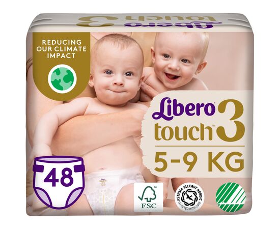 Підгузок Libero Touch Розмір 3 (5-9 кг) 48 шт (7322541750095)