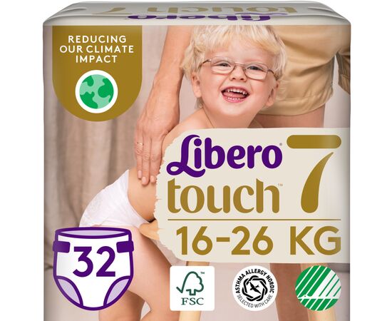 Подгузник Libero Touch Размер 7 (16-26 кг) 32 шт (7322541750057)