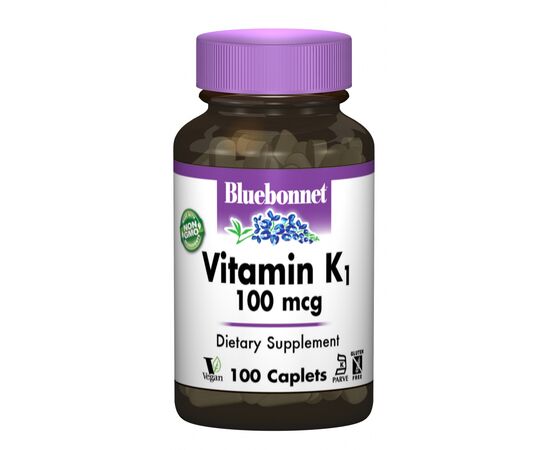 Вітамін Bluebonnet Nutrition Вітамін К1 100мкг, 100 капсул (BLB0650)