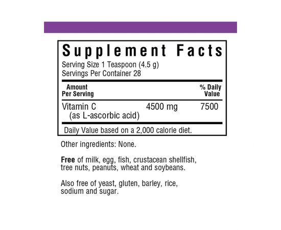 Витамин Bluebonnet Nutrition Витамин С в Кристаллической Форме, Vitamin C Crystals, 125 (BLB0540), изображение 2 Витамин Bluebonnet Nutrition Витамин С в Кристаллической Форме, Vitamin C Crystals, 125 (BLB0540), изображение 2