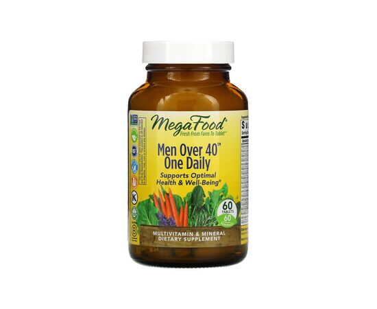 Мультивитамин MegaFood Мультивитамины Для Мужчин 40+, Men’s One Daily, 60 Таблеток (MGF-10269)
