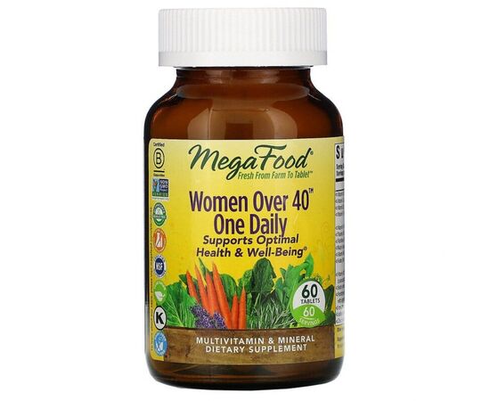 Витаминно-минеральный комплекс MegaFood Мультивитамины для женщин 40+, Women Over 40 One Daily, 60 (MGF-10266)