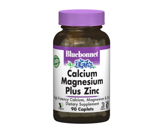 Вітамінно-мінеральний комплекс Bluebonnet Nutrition Кальцій Магній + Цинк, 90 капсул (BLB0698)