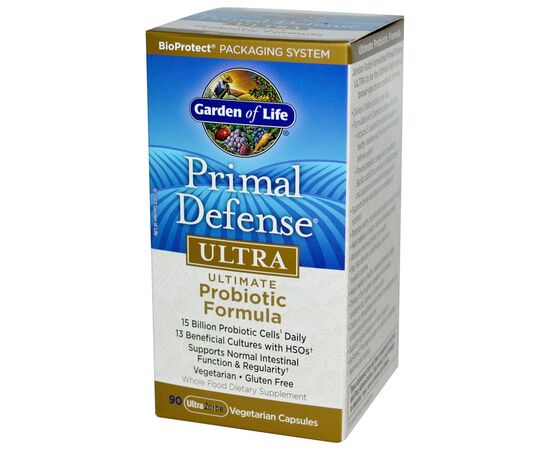 Пробиотики Garden of Life Пробиотическая Формула Ультра, Primal Defense, 90 гелевых к (GOL-11235)